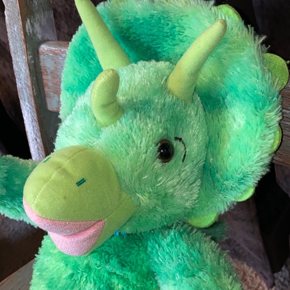 Build a Bear Dinosaur Plush Triceratops Green Jurassic World Doll Toy No Sound - Picture 3 of 6